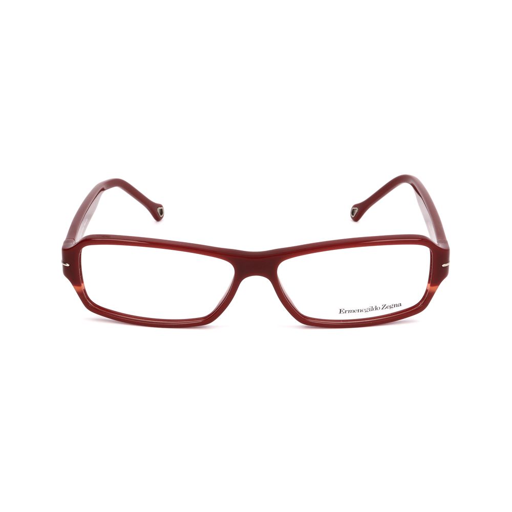 Red Synthetic Glasses Frames by Ermenegildo Zegna
