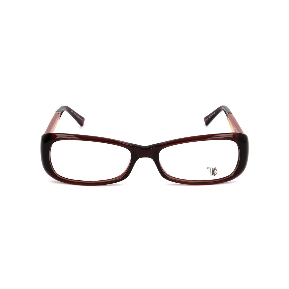 Brown Synthetic Glasses Frames Elegant Design