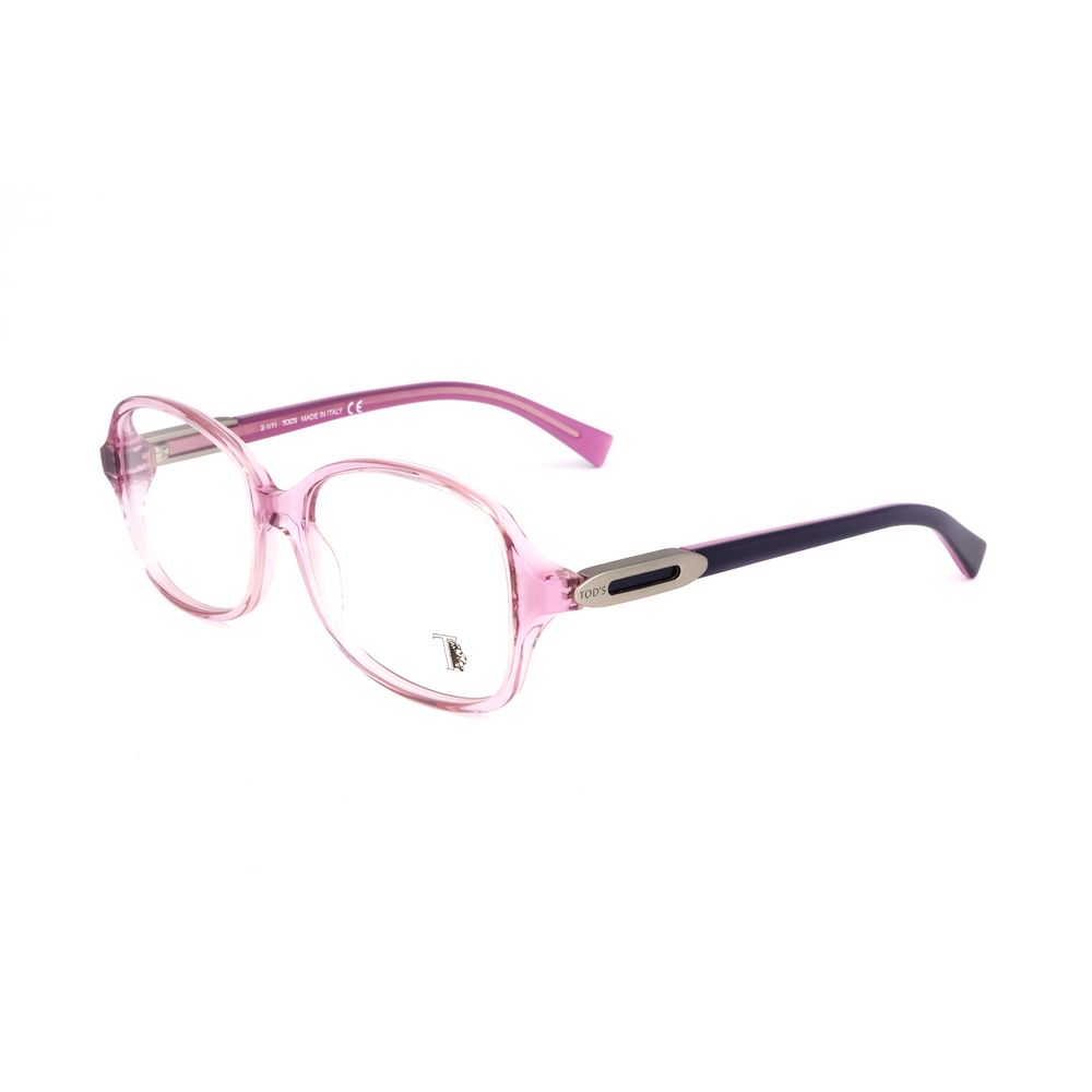 Pink Synthetic Glasses with Multicolor Frames
