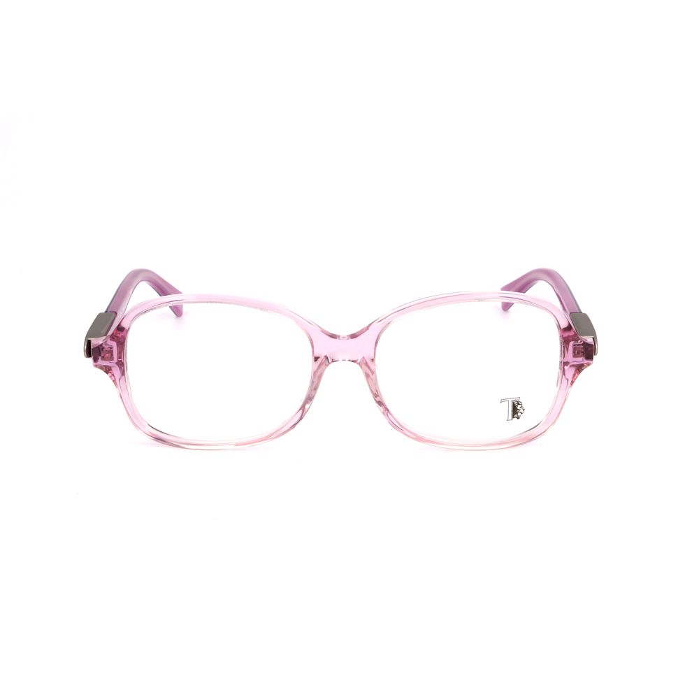 Pink Synthetic Glasses with Multicolor Frames