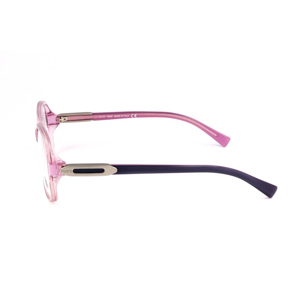 Pink Synthetic Glasses with Multicolor Frames