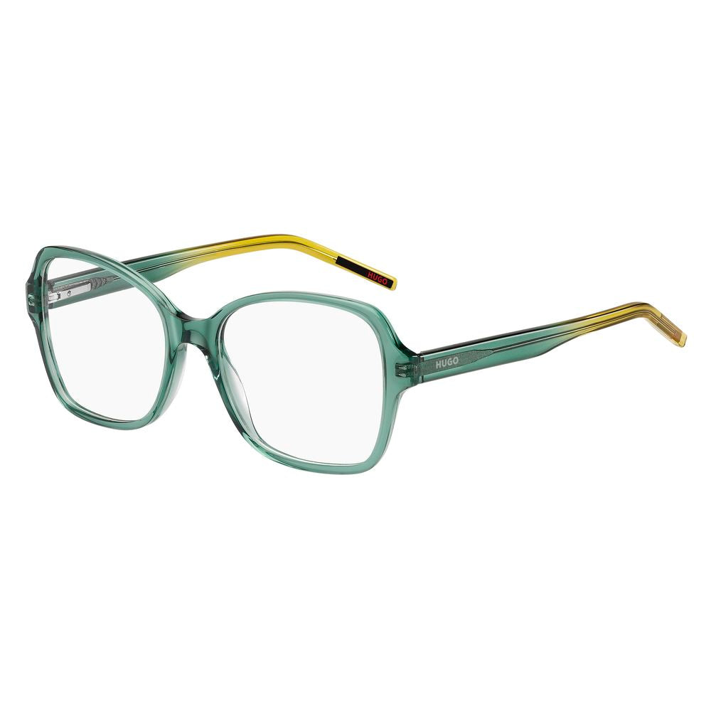 Green Acetate Glasses (Frames)GLASSES HUGO WOMEN HG1267GP7F317 (Lens/Bridge/Temple) 53/17/140 mm.Material: ACETATE.Colour: GREEN.Measures (Lens/Bridge/Temple): 53/17/140mm..Green Acetate Glasses (Frames)${tagsHugo BossAulae Green Acetate Frames Hugo BossA