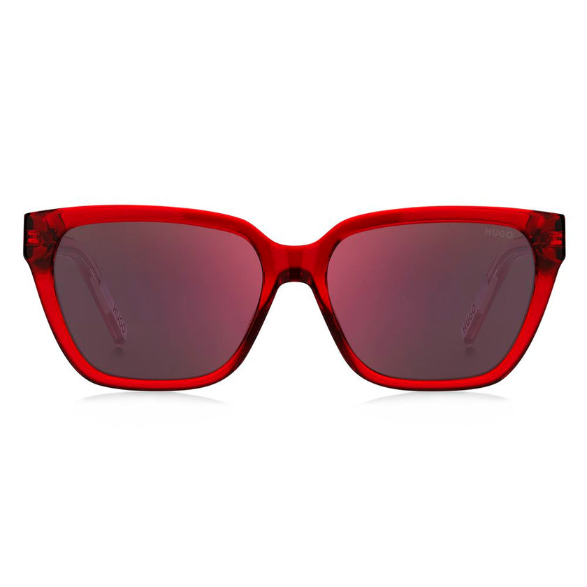 Red Acetate SunglassesSUNGLASSES HUGO WOMEN HG1264S92YF6A (Lens/Bridge/Temple) 56/17/140 mm.Material: ACETATE.Colour: RED.Measures (Lens/Bridge/Temple): 56/17/140mm.RED.100% UV PROTECTIONRed Acetate Sunglasses${tagsHugo BossAulae Red Acetate Sunglasses Hu