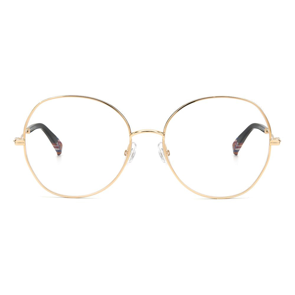 Schwarze Goldene Synthetische Brille Zweifarbige Fassungen
