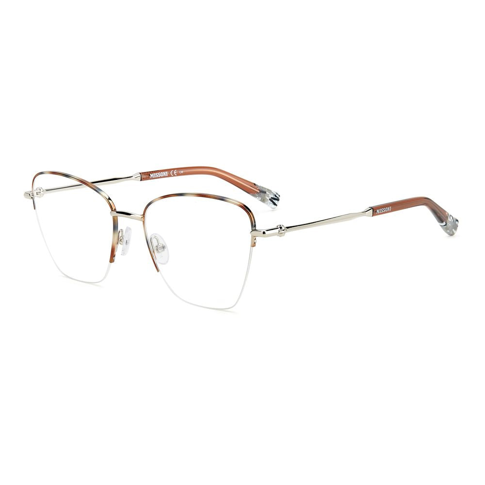Bicolor Stainless Steel Glasses (Frames)GLASSES MISSONI WOMEN MIS-0122-H16 (Lens/Bridge/Temple) 53/18/140 mm.Material: Stainless Steel.Colour: Palladium Horn.Measures (Lens/Bridge/Temple): 53/18/140mm..Bicolor Stainless Steel Glasses (Frames)${tagsMissoni