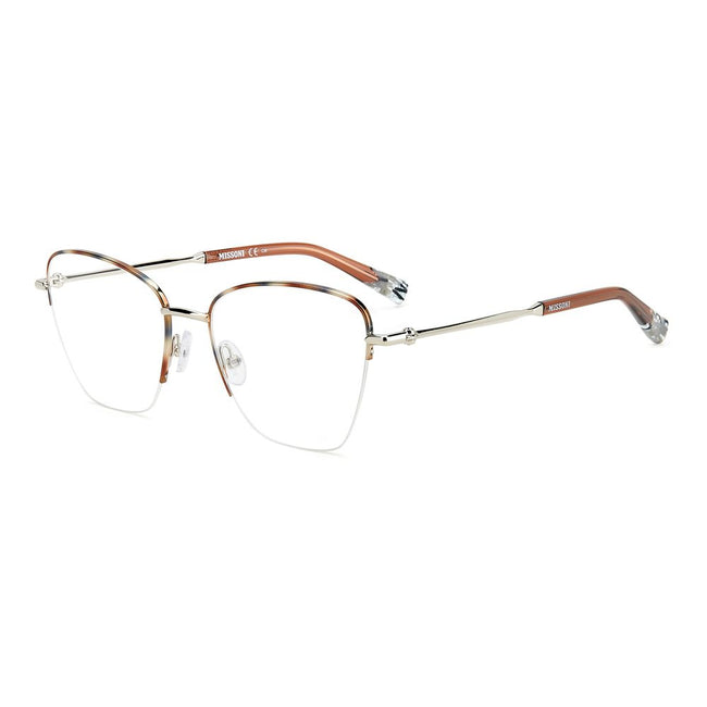 Bicolor Stainless Steel Glasses (Frames)GLASSES MISSONI WOMEN MIS-0122-H16 (Lens/Bridge/Temple) 53/18/140 mm.Material: Stainless Steel.Colour: Palladium Horn.Measures (Lens/Bridge/Temple): 53/18/140mm..Bicolor Stainless Steel Glasses (Frames)${tagsMissoni