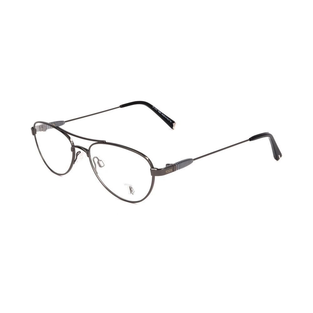 Gray Synthetic Metal Eyeglass Frames
