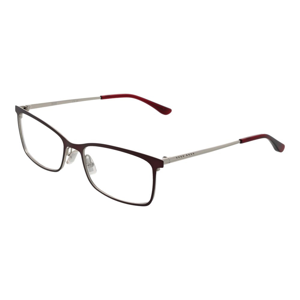 Burgundy Stainless Steel Glasses (Frames)Gender Women Main color Burgundy Filter Category None Extra None Frame color Burgundy Frame material Stainless Steel Lenses Color Demo glasses Lenses Material Plastic Style Rectangle Lenses Effect No Extra Protecti