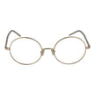 Gold Titanium Glasses (Frames)Gender Women Main color Gold Filter Category None Extra None Frame color Gold Frame material Titanium Lenses Color Demo glasses Lenses Material Plastic Style Round Lenses Effect No Extra Protection None Lenses width 52 Lenses