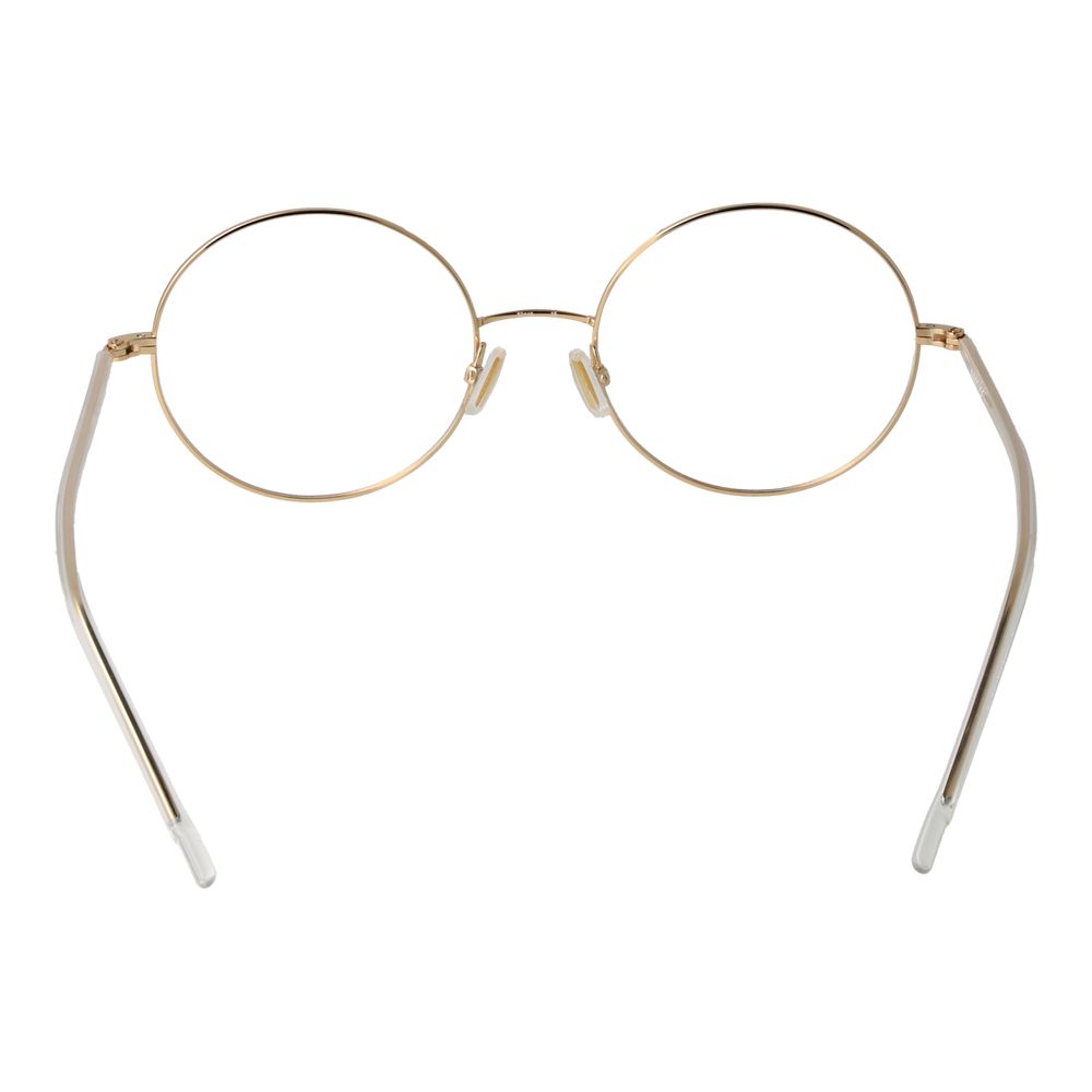 Gold Titanium Glasses (Frames)Gender Women Main color Gold Filter Category None Extra None Frame color Gold Frame material Titanium Lenses Color Demo glasses Lenses Material Plastic Style Round Lenses Effect No Extra Protection None Lenses width 52 Lenses