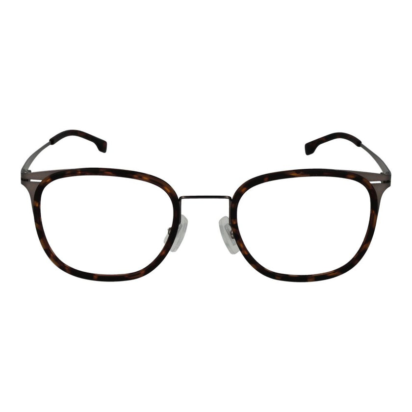 Brown Stainless Steel Glasses (Frames)Gender Men Main color Brown Filter Category None Extra None Frame color Brown Frame material Stainless Steel Lenses Color Demo glasses Lenses Material Plastic Style Rectangle Lenses Effect No Extra Protection None Len