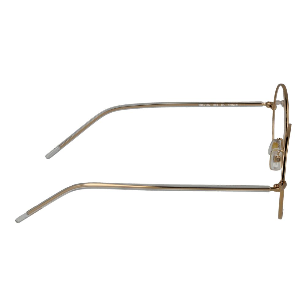 Gold Round Glasses with Titanium Frame