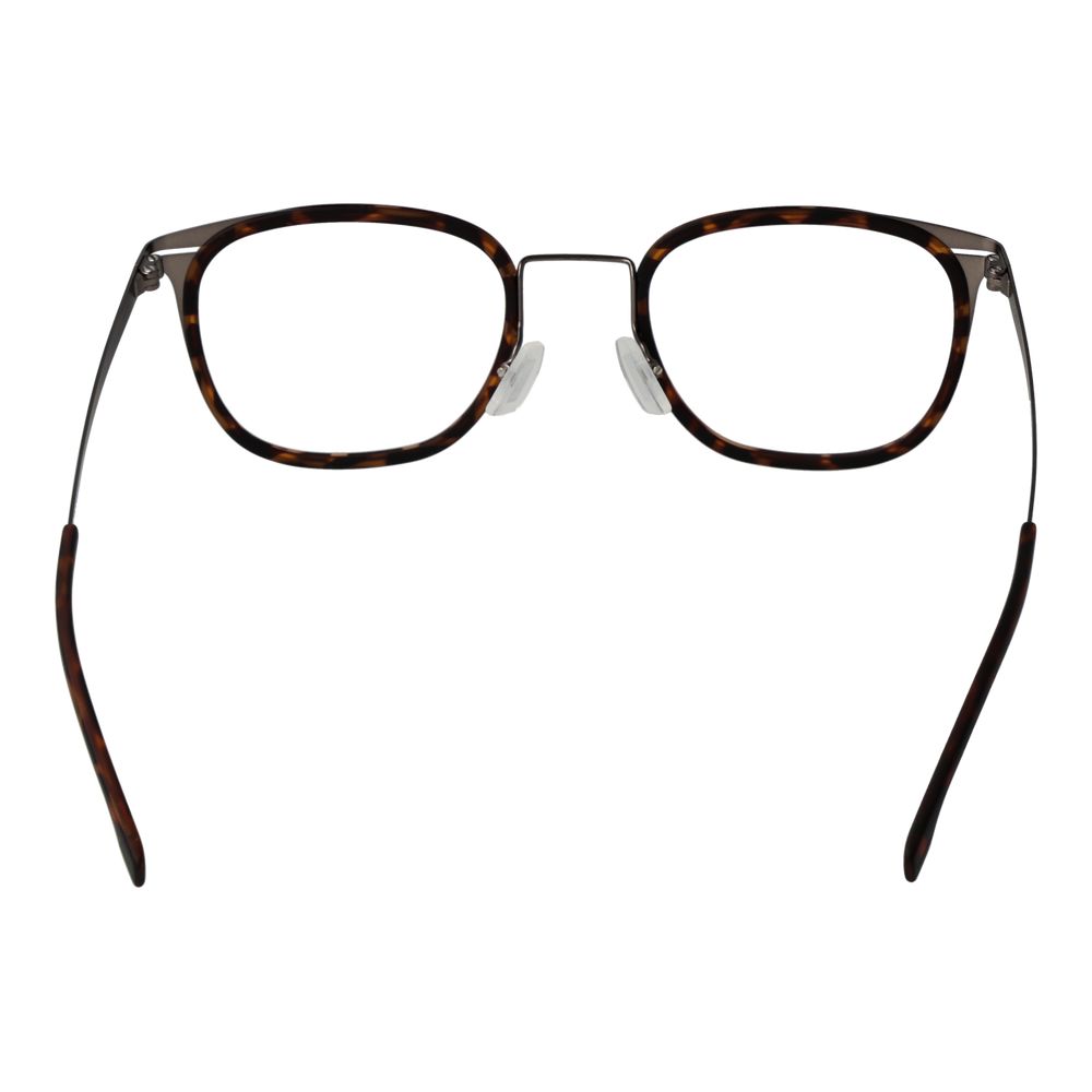 Brown Synthetic Frame Glasses with Full-Rim Design
