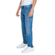 Light Blue Cotton Relaxed Fit JeansThe Calvin Klein Jeans AUTHENTIC STRAIGHT J30J325726 men’s regular/loose jeans offer a perfect blend of contemporary style and timeless comfort. Featuring a straight, slightly loose fit, these jeans enhance your silhouet