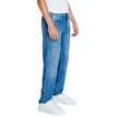 Light Blue Cotton Relaxed Fit JeansThe Calvin Klein Jeans AUTHENTIC STRAIGHT J30J325726 men’s regular/loose jeans offer a perfect blend of contemporary style and timeless comfort. Featuring a straight, slightly loose fit, these jeans enhance your silhouet