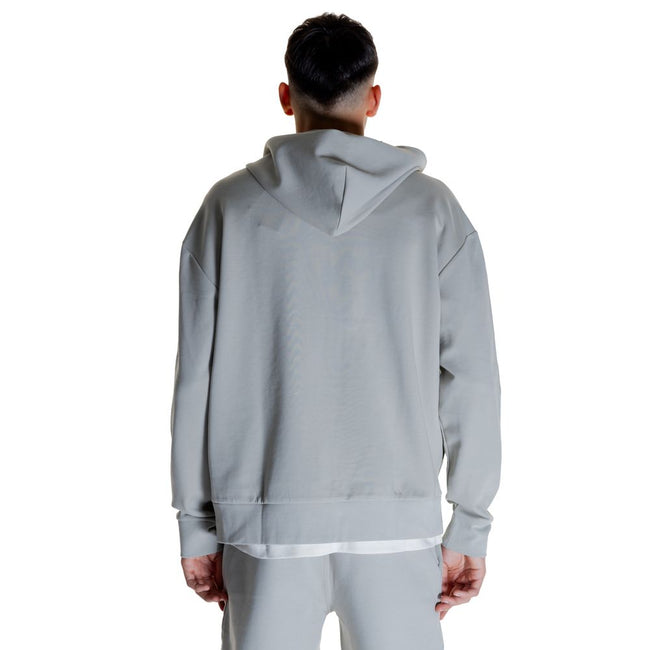 Gray Cotton HoodieDiscover the Calvin Klein SHADOW EMBOSSED LOGO K10K113088 men’s hoodie, an essential piece for your wardrobe. Made from a blend of 80% cotton, 16% recycled polyester, and 4% elastane/lycra, this hoodie offers exceptional comfort and a pe