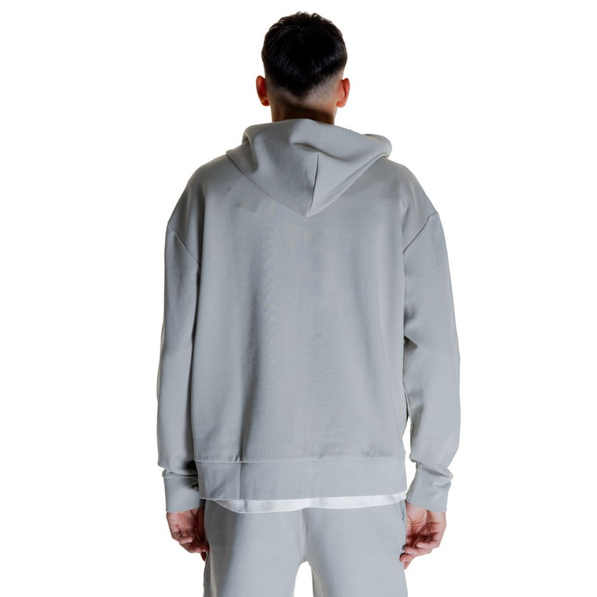 Gray Cotton HoodieDiscover the Calvin Klein SHADOW EMBOSSED LOGO K10K113088 men’s hoodie, an essential piece for your wardrobe. Made from a blend of 80% cotton, 16% recycled polyester, and 4% elastane/lycra, this hoodie offers exceptional comfort and a pe
