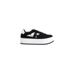 Black Leather Platform SneakersThe Calvin Klein BOLD PLATF LOW MIX YW0YW01604 women’s sneakers are the perfect blend of style and comfort. Made from 100% leather, these shoes feature a modern and appealing design, ideal for those who want a touch of elega