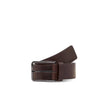 Brown Leather BeltThe Calvin Klein WARMTH 40MM men’s belt, model K50K509759, is a refined accessory crafted from 100% premium leather. Featuring a rectangular polished metal buckle with engraved logo, this belt offers a minimalist and versatile design, pe