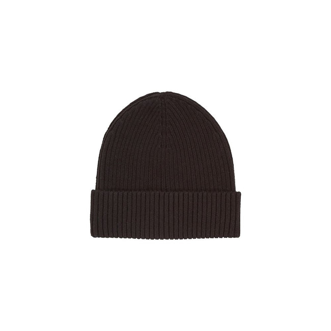 Black Organic Cotton Cap (Baseball Hat)Discover the Calvin Klein CLASSIC COTTON RIB BEANIE for men, an essential accessory for your winter wardrobe. Made from a blend of 50% organic cotton, 45% cotton, and 5% cashmere, this beanie offers the perfect combi