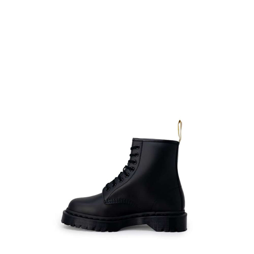 Black Polyester Lace-Up BootsDiscover the Dr. Martens VEGAN 1460 BEX MONO women’s boots, an icon of style and comfort. Made from 100% polyester, these boots are designed to provide a comfortable fit and lasting durability. Featuring a sturdy sole and clas