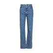 Light Blue Cotton Relaxed Fit JeansThe Calvin Klein Jeans HIGH RISE STRAIGHT J20J222138 women’s wide-leg jeans blend contemporary style with timeless comfort. Featuring a flattering high-rise waist and a straight wide leg, these jeans provide a modern, ve