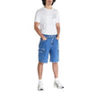 Blue Cotton Bermuda ShortsThe Calvin Klein Jeans men’s bermuda shorts J30J324877 90’S LOOSE are the ideal choice for those seeking a casual and contemporary look. Made from 80% cotton and 20% recycled cotton, they offer both comfort and sustainability. Th