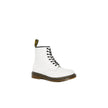 White Leather Lace-Up BootsDiscover the iconic Dr. Martens 1460 SMOOTH ankle boots, crafted from 100% leather to ensure unparalleled quality and durability. These boots, with their distinctive design, are perfect for expressing your personal style. The st