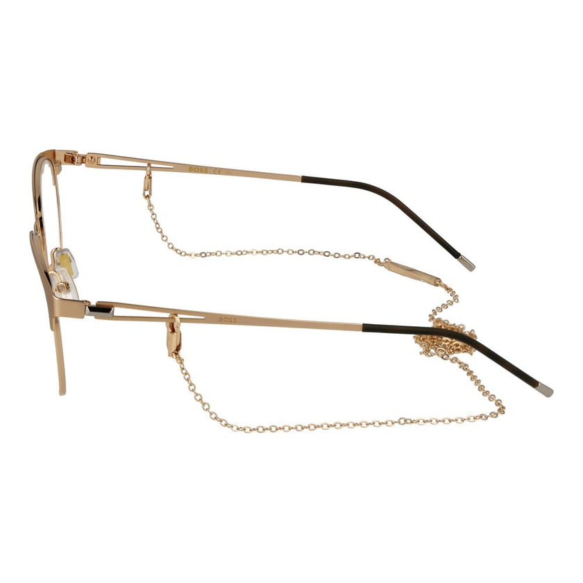 Gold Stainless Steel Glasses (Frames)Gender Women Main color Gold Filter Category None Extra Eyewear chain Frame color Gold Frame material Stainless Steel Lenses Color Demo glasses Lenses Material Plastic Style Panto Lenses Effect No Extra Protection None