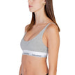 Gray Cotton BraDiscover the lightly lined bralette by Calvin Klein Underwear, an essential piece for your intimate wardrobe. Made with high-quality materials, this bralette consists of 53% cotton, 35% modal, and 12% elastane/lycra, ensuring a comfortable