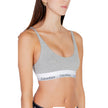 Gray Cotton BraDiscover the lightly lined bralette by Calvin Klein Underwear, an essential piece for your intimate wardrobe. Made with high-quality materials, this bralette consists of 53% cotton, 35% modal, and 12% elastane/lycra, ensuring a comfortable