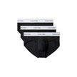 Black Cotton BriefsDiscover the timeless comfort and style of the Calvin Klein Underwear HIP BRIEF men’s briefs in a pack of 3. Made from high-quality materials, featuring 95% cotton and 5% elastane/lycra, these briefs provide a perfect fit and a soft fee