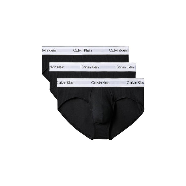 Black Cotton BriefsDiscover the timeless comfort and style of the Calvin Klein Underwear HIP BRIEF men’s briefs in a pack of 3. Made from high-quality materials, featuring 95% cotton and 5% elastane/lycra, these briefs provide a perfect fit and a soft fee