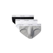 Gray Cotton BriefsExperience timeless comfort and style with the Calvin Klein Underwear HIP BRIEF 3-pack for men. Crafted from high-quality materials, consisting of 95% cotton and 5% elastane/lycra, these briefs provide a perfect fit and optimal support.