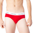 Red Cotton BriefsDiscover the comfort and timeless style of the Calvin Klein Underwear 3 Hip Brief U2661G men’s briefs. Made from a blend of 95% cotton and 5% stretch, these briefs provide a perfect fit and a soft feel against the skin. The elastic waistb