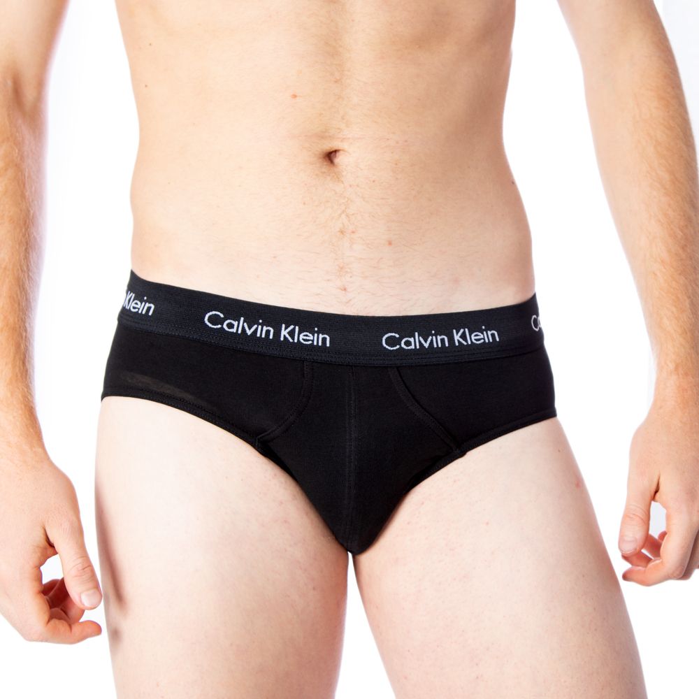 Blaue Baumwoll-Slips mit Logo-Bund von Calvin Klein