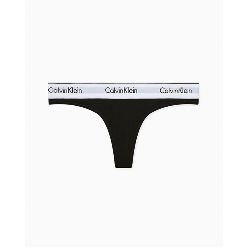 Black Cotton PantieDiscover timeless comfort and style with the Calvin Klein Underwear THONG F3786E. Made from a high-quality blend of 53% cotton, 35% Modal, and 12% elastane, this thong is designed to provide a perfect fit and a soft feel against the ski