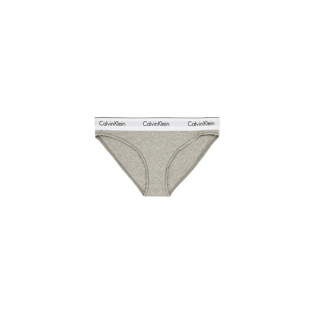 Gray Cotton PantieDiscover the ultimate comfort and style with the Calvin Klein Underwear BIKINI F3787E women’s briefs and thong. Made from a high-quality blend of 53% cotton, 35% modal, and 12% elastane, these pieces offer a soft and snug fit. The minima
