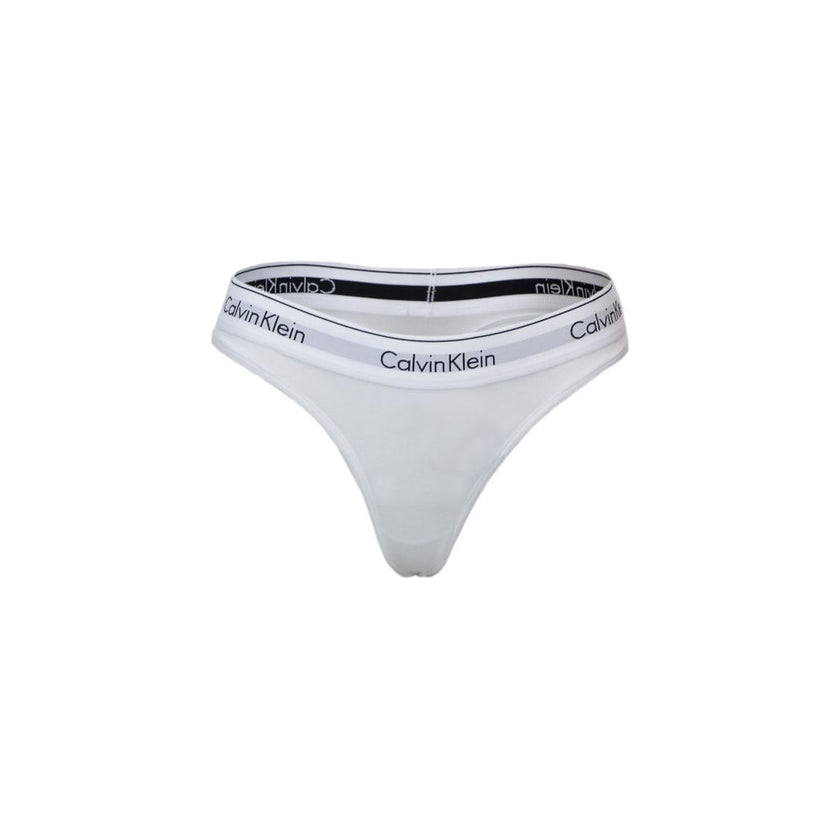 White Cotton PantieDiscover timeless comfort and style with the Calvin Klein Underwear THONG F3786E. Made from a high-quality blend of 53% cotton, 35% Modal, and 12% elastane, this thong is designed to provide a perfect fit and a soft feel against the ski