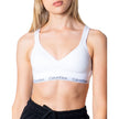 White Polyester BraDiscover the Lift bralette by Calvin Klein Underwear, an essential piece for your intimate wardrobe. Made from 100% polyester, this bra is designed to provide comfort and support throughout the day. Its bralette shape is perfect for a c