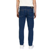 Blue Cotton Slim Fit JeansThe Calvin Klein Jeans TAPER J30J325888 men’s tapered jeans offer a perfect blend of contemporary style and comfort. Crafted from a sustainable fabric mix featuring 70% cotton, 20% recycled cotton, 8% polyester, and 2% elastane/l