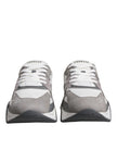 Grey Leather Neoprene Chunky Low Top Squalo Sneakers ShoesVERSACE Gorgeous brand new with tags, 100% Authentic VERSACE Squalo gray leather mesh chunky sneakers. Model: Low-top sneakers Colour: Grey Material: 60% CO 40% VL Rubber sole Lace up closure Logo