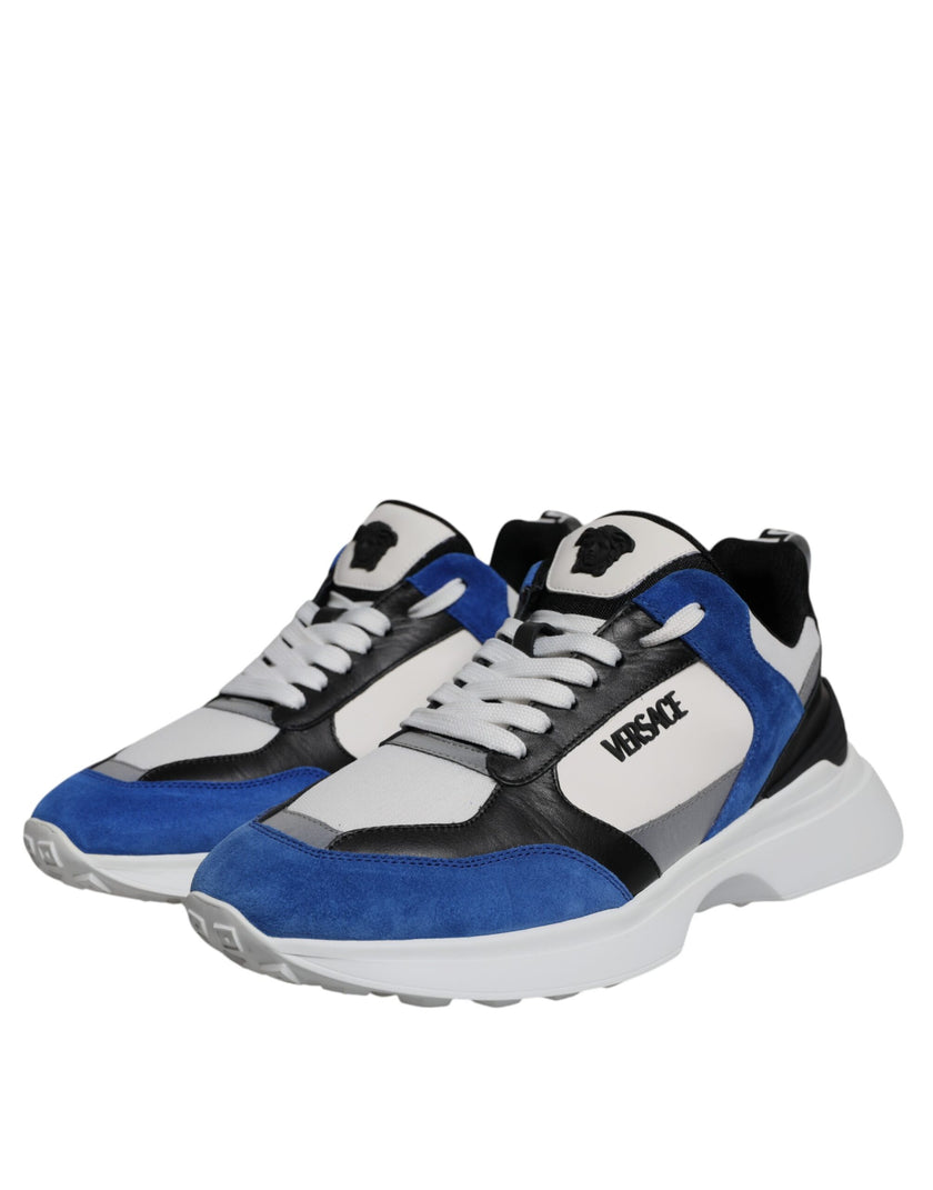 Multicolor Canvas Quad Fabric Medusa Low Top Sneakers ShoesVERSACE Gorgeous brand new with tags, 100% Authentic VERSACE canvas quad fabric Medusa low top sneakers. Model: Low-top sneakers Color: Multicolor Material: 69% PU 25% PL 6% CO Rubber sole Lace up