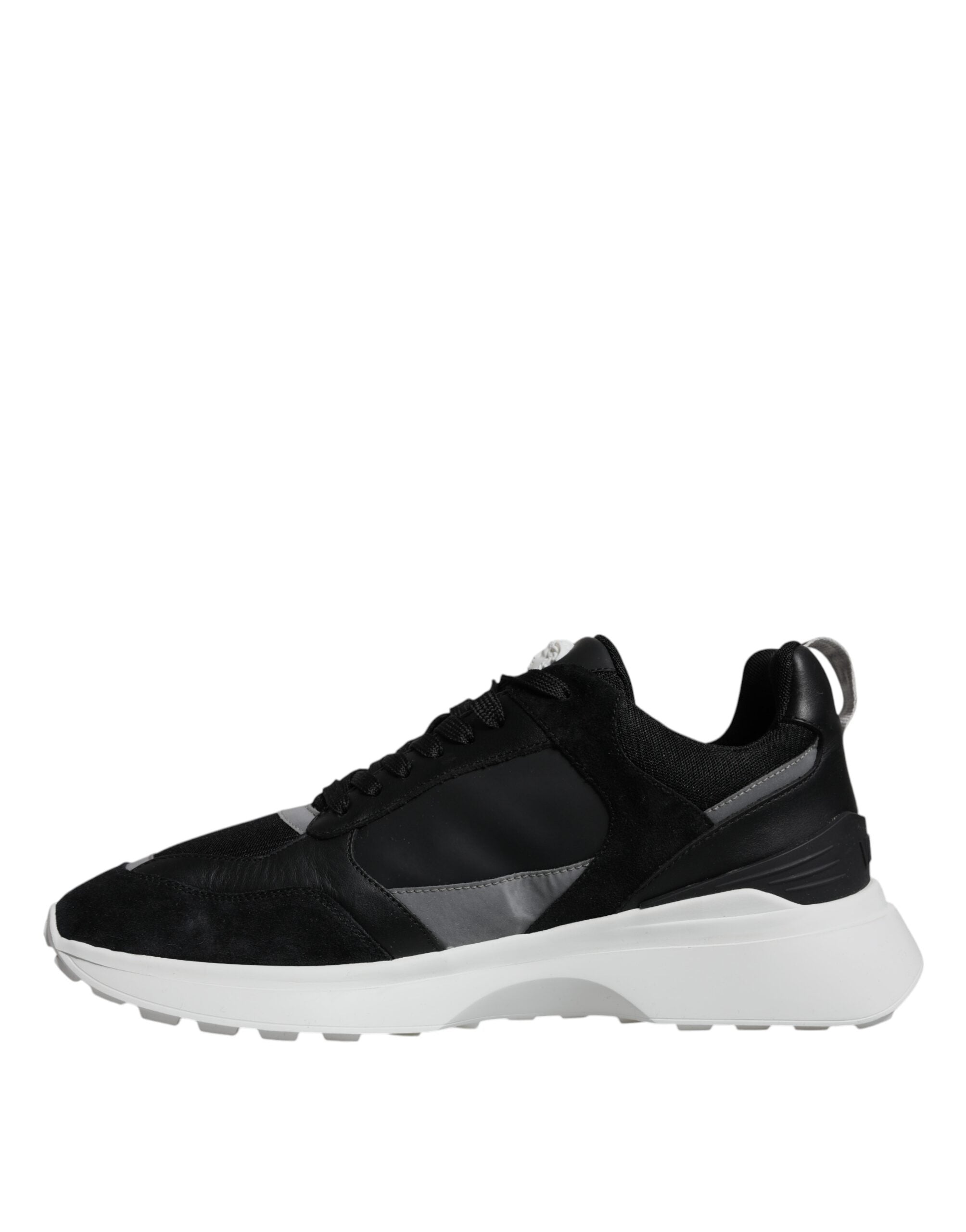 Black Synthetic Canvas Medusa Low-Top Sneakers by Versace