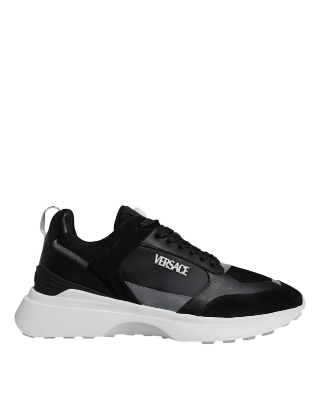 Black Canvas Quad Fabric Medusa Low Top Sneaker ShoesVERSACE Gorgeous brand new with tags, 100% Authentic VERSACE canvas quad fabric Medusa low top sneakers. Model: Low-top sneakers Color: Black, White Material: 69% PU 25% PL 6% CO Rubber sole Lace up clo