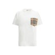 White Cotton T-ShirtBurberry’s Archive Check pocket T-shirt features a ribbed crew neck and an applique pocket on the front with the historic Archive Check pattern. The rest of the garment features an all-over monochrome pattern for a modern and versatile