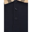 Blue Cotton Polo ShirtCotton Polo Shirt by Burberry, classic ribbed collar with iconic all-over repeated Archivio Check pattern detail, tone-on-tone front buttons, monochrome pattern, regular fit. Season: AW25 Composition: GENERAL 100% Cotton MADE IN PORT