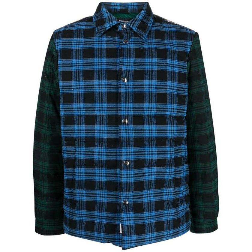 Multicolor Cotton Men JacketElevate your wardrobe with the Woolrich statement piece that effortlessly blends style and practicality, perfect for the modern trendsetter. This multicolored checked shirt jacket is crafted from luxe cotton and features a cozy