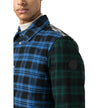 Multicolor Cotton Men JacketElevate your wardrobe with the Woolrich statement piece that effortlessly blends style and practicality, perfect for the modern trendsetter. This multicolored checked shirt jacket is crafted from luxe cotton and features a cozy