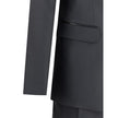 Black Fleece Wool Two-Piece SuitThe London virgin wool Suit by Dsquared2 is a tailored proposal with an impeccable cut and refined style. The blazer jacket, made of pure wool, features a single button front closure, peak lapels, two flap welt pockets on t